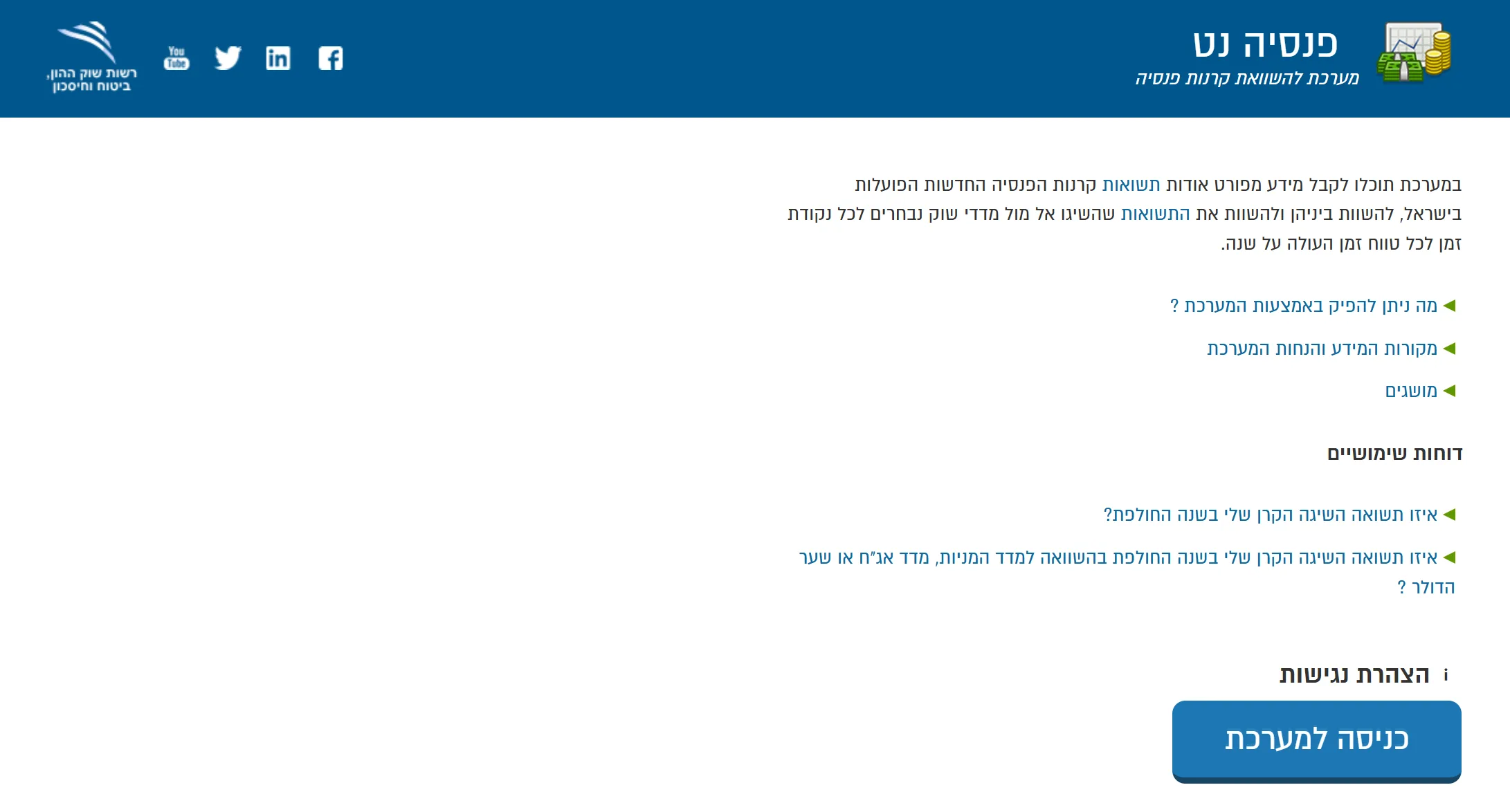 השוואת קרנות פנסיה